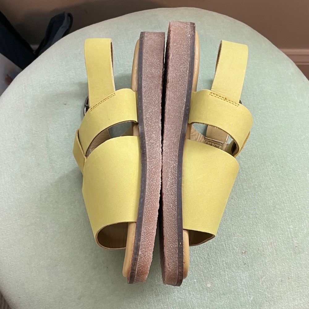 Gentle Souls Yellow Sandals with Buckle - Picture 4 of 8